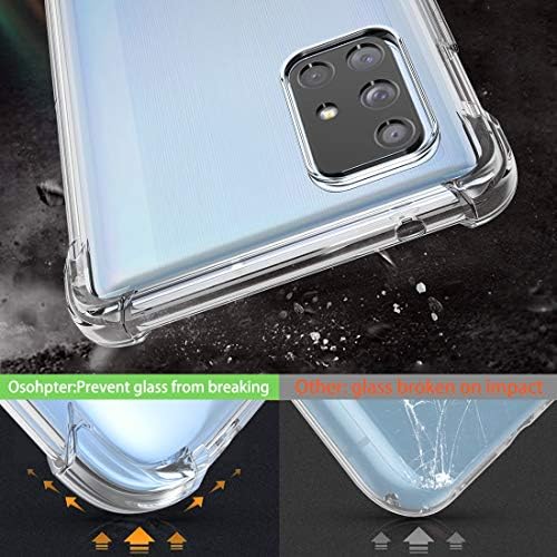 Osophter za Galaxy A71 5g Clear [ne za verizon A71 5G UW] Transparentni ojačani uglovi TPU Shock-apsorpcija fleksibilni poklopac mobitela za Samsung Galaxy A71 5g