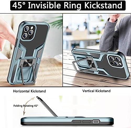 NKECXKJ Dizajn za iPhone 12 mini telefon s držačem za zaštitni prsten zaslona, ​​postolje Strickstand Heavy Duty Slim udarci Hybrid