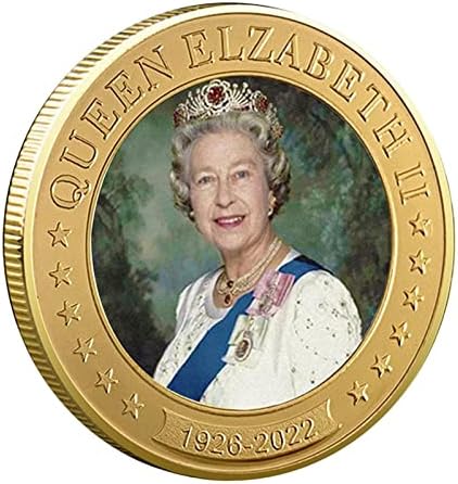 Keeld Commemorativni novčić, 1926-2022 Kraljica Engleske Kolekcija Suvenir Šareni novčić 2022 novčić u sjećanju na njezino veličanstvo Ujedinjenog Kraljevstva Suvenir Memorabilia