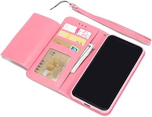 KOAHS kožna futrola za iPhone 14/14 Pro/14 Plus / 14 Pro Max,preklopna Navlaka za novčanik sa RFID blokadom otpornim na udarce TPU držač kartice stalak magnetna futrola za telefon,svijetlo roze,14 Plus 6.7