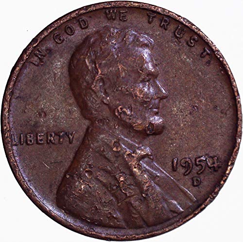 1954 d Lincoln pšenični cent 1C sajam