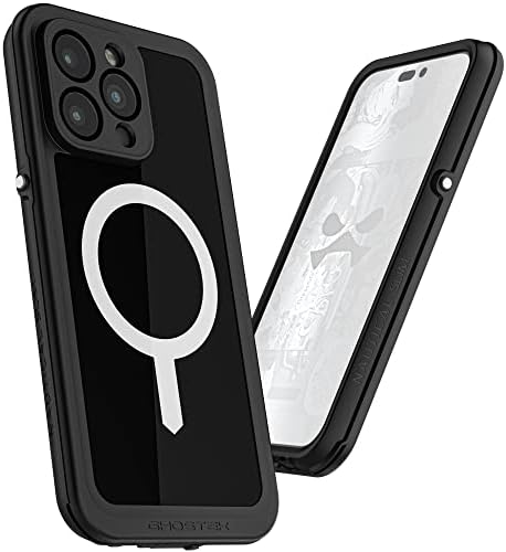 Ghostek nautički Slim iPhone 14 Pro Max Case Teška zaštitna vodootporna pokrivača sa ugrađenim zaštitnikom zaslona i magsafe magnetni