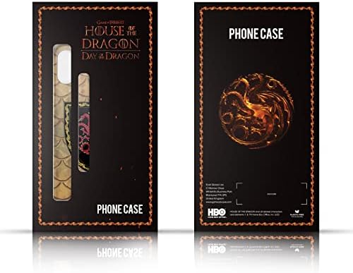Dizajn za glavu Pozdrav licencirana kuća zmajeva: televizijska serija Targaryen Emblem Grafika Mekani gel Kompatibilan sa Apple iPhone