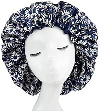 Monnet Ženska noćna kapa za spavanje Satenska obloga mekana ekstra velika glava hašira šešir za kosu