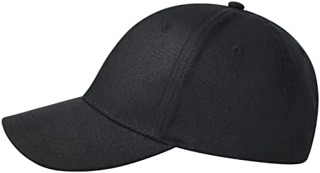 BOTVELA lanena bejzbol kapa za muškarce prozračna ljetna Tata kapa Podesiva strukturirana sportska kapa na otvorenom