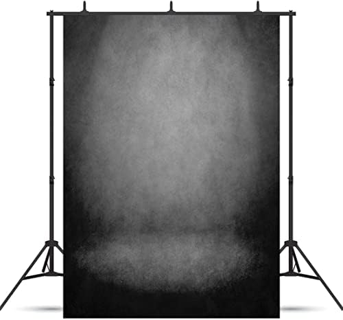 BINQOO 5x7ft apstraktni portret crno siva pozadina za fotografiju profesionalni snimci glave Odrasli Deca devojke jednobojna pozadina školski učenik Old Master Photo Studio rekviziti