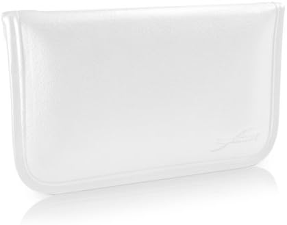 Boxwave Case kompatibilan sa Motorolom Moto G Stylus - Elite kožna messenger torbica, sintetički kožni poklopac dizajna koverte - bjelokosti bijeli