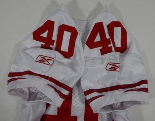 2010 San Francisco 49ers 40 Igra izdana Bijeli dres DP06227 - Neintred NFL igra rabljeni dresovi