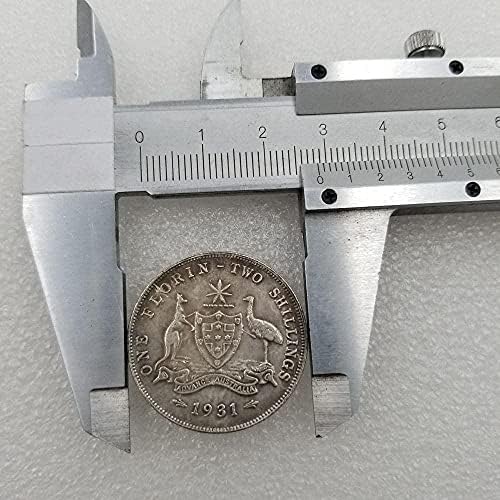 Starini zanat iz 1931. godine australijski mesing srebrni stari kovanica kovanica kovanica kovanica kovanica