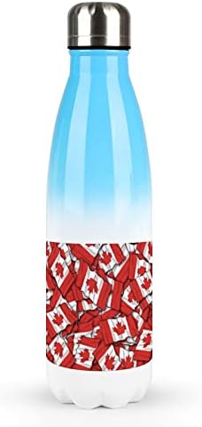 Kanada zastava 17oz Sportska boca za boce od nehrđajućeg čelika Vakuum izolirana cola oblika za višekratnu sportsku tikvicu