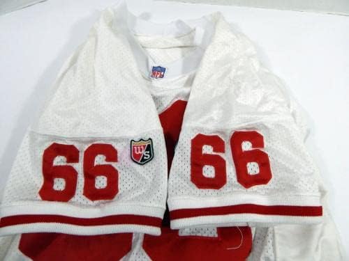 1995 San Francisco 49ers Bart Oates 66 Igra Izdana bijeli dres 52 DP34779 - Neintred NFL igra rabljeni dresovi