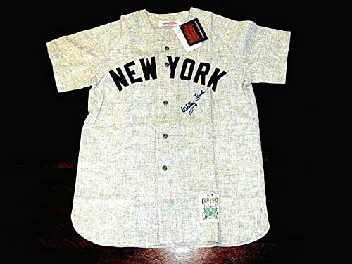 Whitey Ford 1961 WSC Yankees Hof potpisao je auto Mitchell & Ness Flannel Jersey PSA - autogramirani MLB dresovi