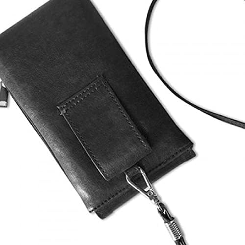Kineska karaktera Komponenta Bo Telefon novčanik Torbica Viseća mobilne torbice Crni džep