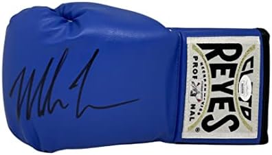 Mike Tyson potpisan lijevo plava Cleto Reyes rukavica JSA & Mike Tyson Hologram-autogramom boks rukavice