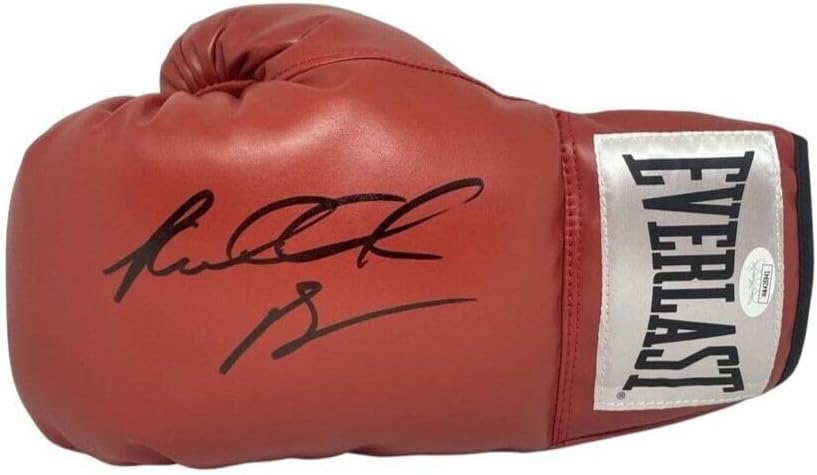 Riddick Bowe potpisan autograme Red Boks rukavica JSA autentifikaciju lijevo-autogramom boks rukavice