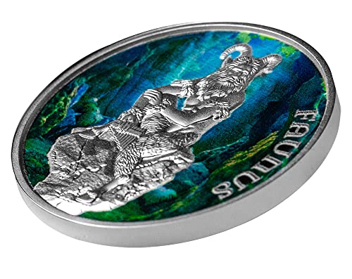 2022 DE Moderna pribora za pomoćnu kombinetus FAUNUS srebrni novčić 2 $ Niue 2022 32,9 GR Dokaz