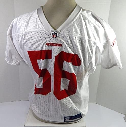 2010 San Francisco 49ers # 56 Igra Izdana dres bijele prakse L DP41205 - Neintred NFL igra rabljeni dresovi