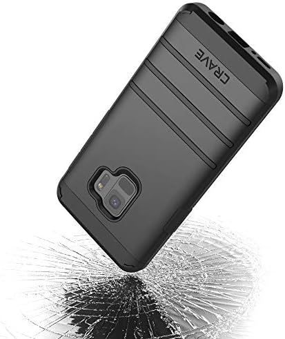 S9 futrola, žuđa za jaku zaštitu zaštite za Samsung Galaxy S9 - crna