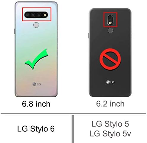 Osophter za LG Stylo 6 Case zaštitni poklopac TPU gumenog mobilnog telefona sa apsorpcijom udara za LG Stylo 6