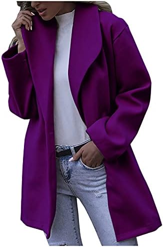 Minckolska zimska jakna za dame Tunika Ležerne prilike, tanka jakna s dugim rukavima toplo čvrsto gumb debeli kardigan
