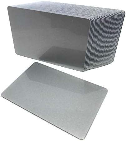 500 CR80 30mil Srebrna PVC plastika kredit, poklon, lične karte sa fotografijom sa LoCo magnetnom trakom Mag