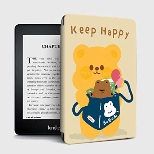 Futrola kompatibilna sa Kindle potpuno novom 10. generacijom 2019. , Pu kožnim pametnim e-čitačem zaštitnim poklopcem za Tablet sa funkcijom automatskog buđenja/spavanja i magnetnim zatvaračem, slatki medvjed