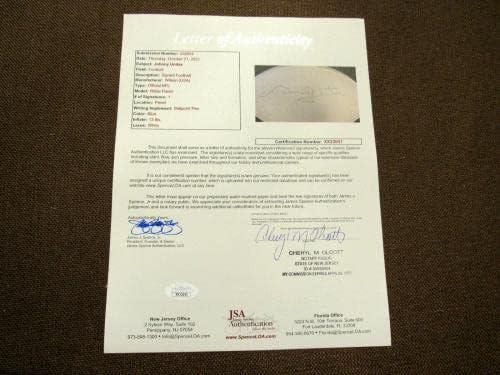 Johnny Units Baltimore Colts Hof potpisao je auto pete rozelle wilson fudbal JSA - autogramirani fudbalski