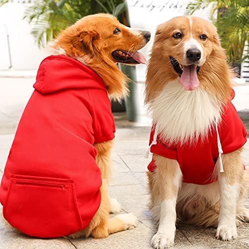 Topla odjeća pet jesen i zima flis džepni Duks jednobojni vrhovi mačke dukserice Zipper crveni topli životinjski Božićni džemper za