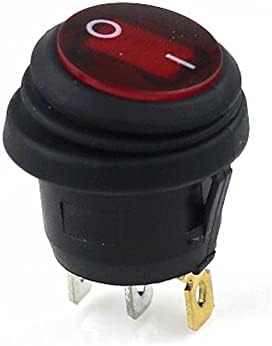 ANKANG 1kom Kcd1 okrugla vodootporna On-Off 3pin lampa okrugla klackalica 10 a 250VAC 125V lampa sa ravnim remenom LED