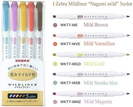 Zebra Mildliner set olovki za označavanje, set pastelnih boja 25