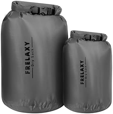 Frelaxy vodootporna suha torba 2 pakovanja, lagane prenosive suhe torbe, 5l & amp; 15L izdržljiv Set suvih vreća održavajte opremu