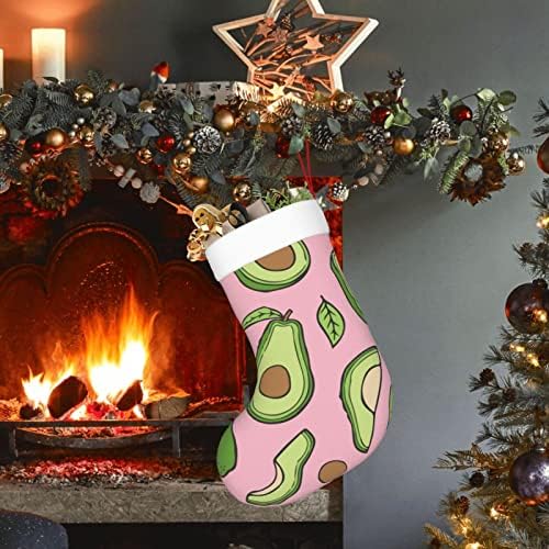 Austenstern božićne čarape avokado ružičasta djevojka poput dvostranog kamina viseći čarape