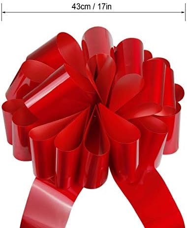 Picowe velika crvena mašna za automobil, džinovski Ribbon repovi za Sretan rođendan mašne za umotavanje poklona mašna za pakovanje