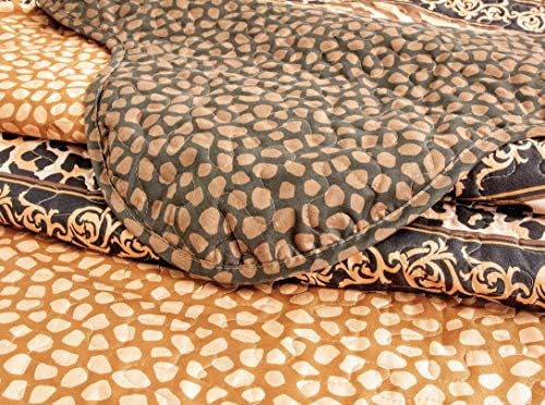 Masterplay 3-komadni fini životinjski print prevelikih prekrivača, prekrivač prekrivača kraljevske veličine kreveta