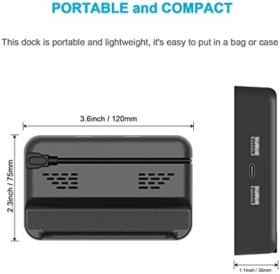 Brzi punjač kompatibilan sa Steam Deck, 45W PD sklopivi Adapter za struju USB C oprema za kablove za punjenje