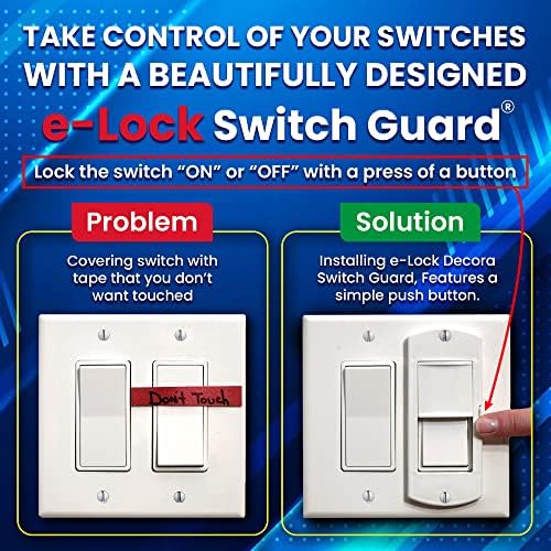 E-brava Switch Guard sa klizačem i jednostavnim uključenjem / isključivanjem tipke tipke | Atraktivan, funkcionalan i svestran dizajn