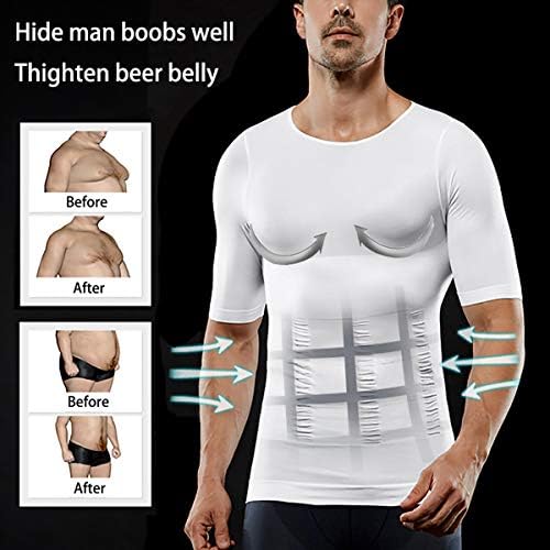 Muška kompresijska košulja bešavne kratke rukave Tank Top Body Shaper majica za mršavljenje atletska sportska odjeća za trčanje