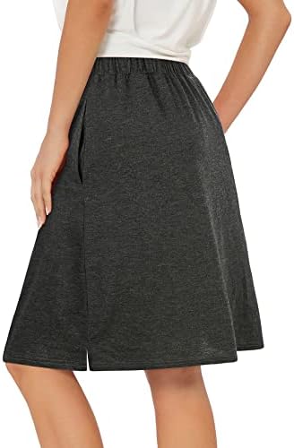 Teniska suknja za žene sa džepovima Atletska skirt rastegnuta dužina koljena Golf High Squik suknje kratke hlače