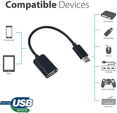 OTG USB-C 3.0 adapter kompatibilan sa vašim LG 15Z990-R.AAS9U1 za brzu, verificirane, višestruke funkcije kao što su tastatura, pogoni
