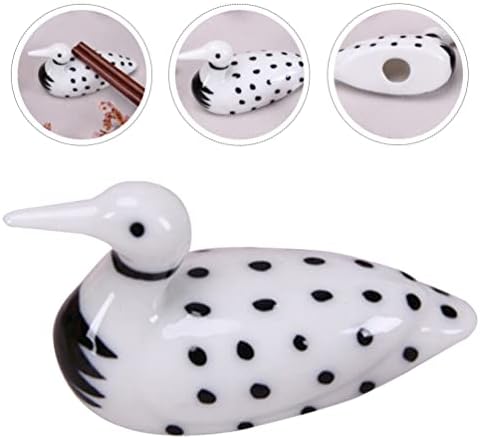 Luxshiny Bulk Chapstick 4pcs Ceramički štapići postolje za dalmatinski uzorak mandarinski patka Dizajn štapića za čišćenje životinjskih