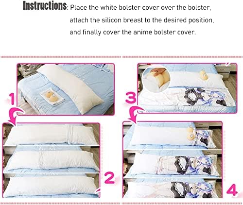 Anime Body Jastučnica Dakimakra 150 × 50cm zagrljaj karoserijski jastuci pokrivaju punjenje-silikonska proteza grudi, meka, okrugli