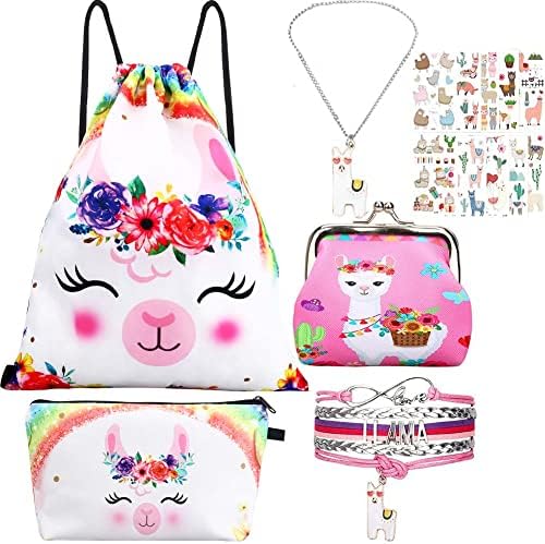 RHCPFOVR PANDA pokloni za djevojčice - ruksak za crtanje, šminkerska torba, narukvica, ogrlica za zabavne favoriste