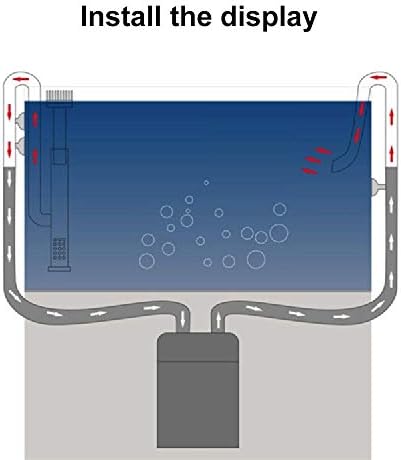 DONGKER površine cijevi Skimmer akvarijum, Filterska cijev za akvarijum Aquatic Steel Lily Pipe Set Lily Pipe Surface-Skimmer Filterska