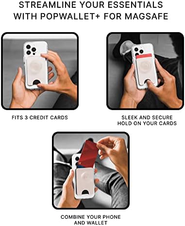 PopSockets: telefon novčanik sa širenjem držanje, Telefon kartica držač, bežično punjenje kompatibilan, novčanik za MagSafe - Deep