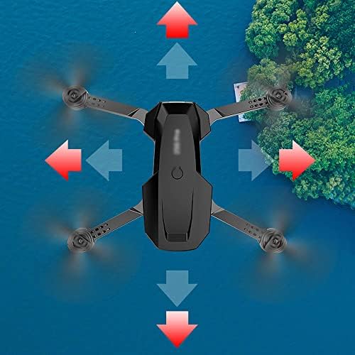 QUITOKA RC Drone 4k HD avion za daljinsko upravljanje sa dvostrukom kamerom 4-osni avion tijelo je sklopivo sa LED svjetlom sa jednim