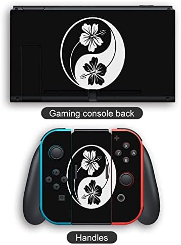 Yin Yang Hibiscus naljepnice s punim omotačem naljepnice za zaštitu od prednje ploče kompatibilne za Nintendo Switch