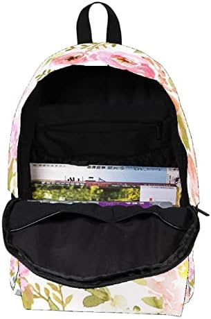 VBFOFBV putni ruksak za žene, planinarski ruksak na otvorenom sportove ruksack casual padpack, proljetni cvijet cvjetna ružičasta