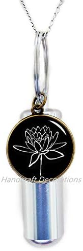 Rukovališta Lotus kremiranje urn ogrlica-lotos cvijet kremacija urn ogrlica lotos cvijet joga kremacija urna ogrlica cvijet kremacija