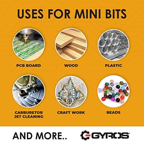 Gyros Micro set burgija od 12 65 burgija-male burgije za nakit, plastiku i meki Metal–mini set burgija za uvijanje za ručnu bušilicu