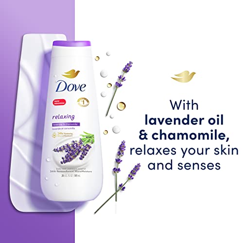 Dove Body Wash za obnovljenu kožu zdravog izgleda opuštajuće ulje lavande & Chamomile Gentle Skin Cleanser with 24h Renewing MicroMoisture